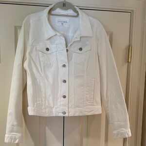 EUC White Jean Jacket - size L